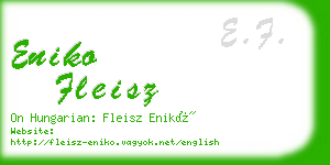 eniko fleisz business card